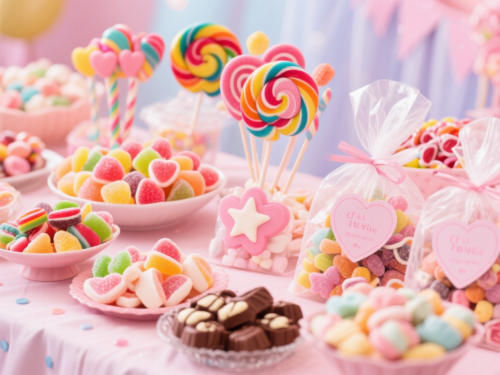 美味糖果的多种选择
一个成功的甜蜜派对自然离不开