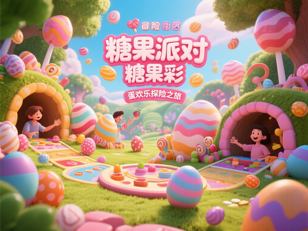 探索糖果派对彩蛋中的欢乐冒险之旅 在这个充满冒险与甜蜜的奇妙世界中,“糖果派对糖果彩