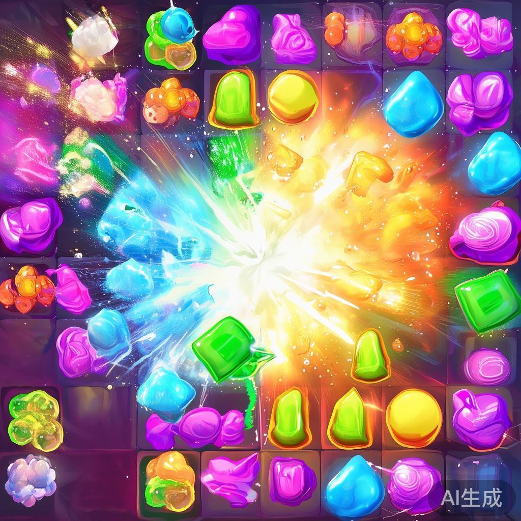 糖果派对极速版的最大亮点在于超炫的视觉体验。华丽的